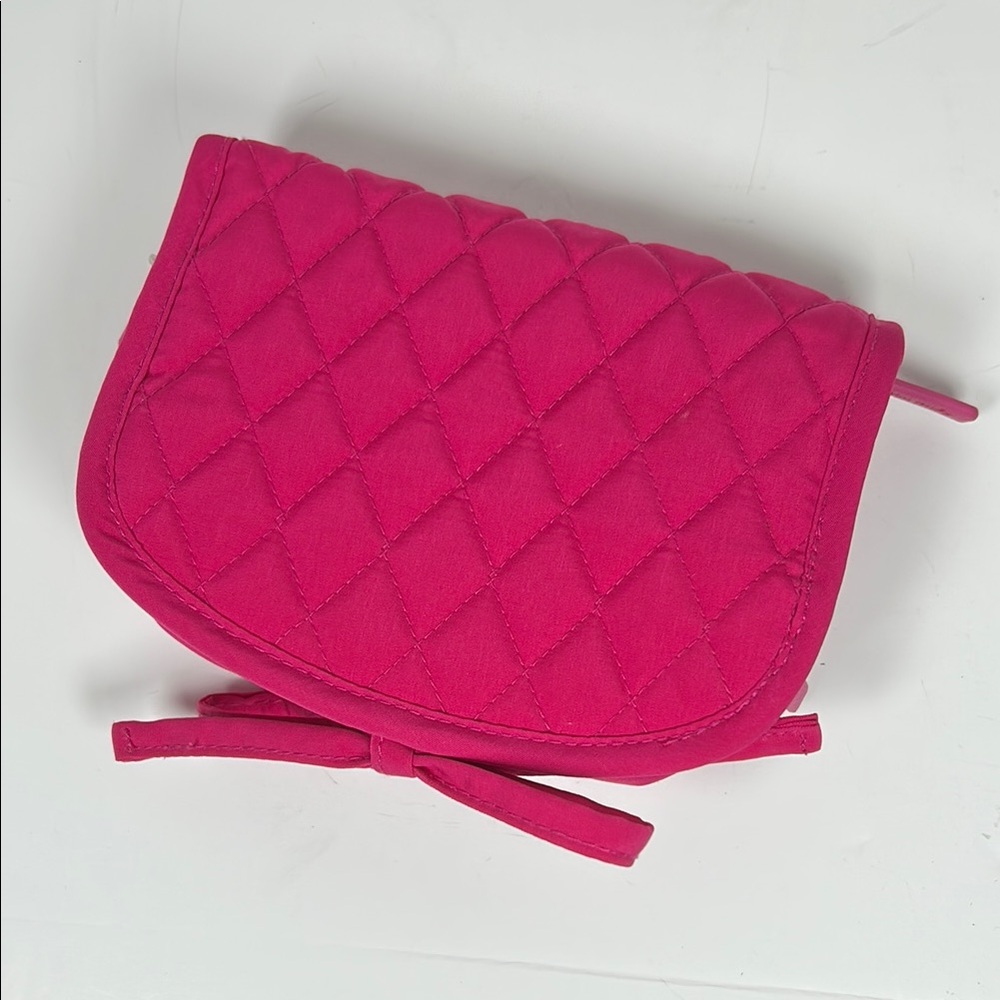 Vera Bradley Pink Quilted Makeup travel bag